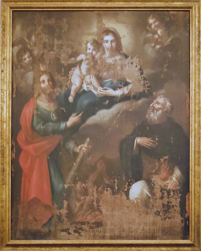 Madonna col Bambino tra i Santi Giuda Taddeo e Antonio Abate (XVIII sec.)